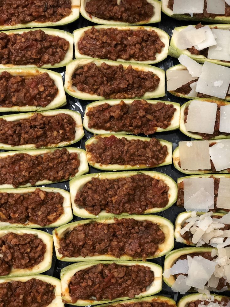 Cheesy Zucchini Boats